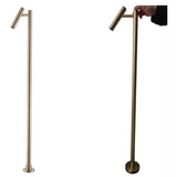 LuxeFlow Floor-Mounted Brass Bath Filler Tap – Tall Designer Freestanding Faucet with Single-Handle Hot & Cold Control | Luxury Bathroom Statement Fixture