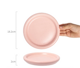 Pasteléa Ceramic Serving Plate – Modern Round Breakfast & Dessert Plate | Elegant Macaron Colour Tableware