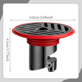 FlowGuard Anti-Odour Floor Drain Insert – Stainless Steel & Silicone Backflow Protector | Bathroom & Kitchen Drain Cover