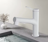 AquaClean Pull-Out Basin Mixer – Bathroom Faucet with Oral Rinse Function | Modern Hot & Cold Sink Tap