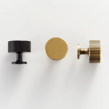 Valmont Art Deco Brass Knobs – Luxury Line-Pattern Cabinet Hardware | Solid Brass Furniture Pulls