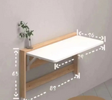 ModuSpace Fold-Down Wall Desk – Ultra-Slim Floating Workstation | Space-Saving Modern Study Table