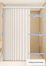 VeloraFold Magnetic Shower Screen – Foldable Waterproof Curtain for Walk-In Showers