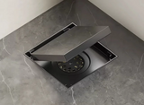 PureFlow Square Shower Drain – Brushed 304 Stainless Steel Floor Waste | Anti-Odour Bathroom Drain Cover