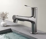 AquaClean Pull-Out Basin Mixer – Bathroom Faucet with Oral Rinse Function | Modern Hot & Cold Sink Tap
