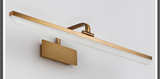Aurelium Bronze LED Vanity Light – Waterproof Bathroom Mirror Wall Lamp with Warm Downlight Illumination