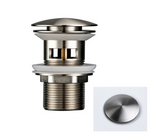 VelvetFlow Brass Basin Waste – Luxury Pop-Up Sink Drain | Designer Bathroom Click-Clack Stopper