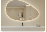 ÉlanGlow LED Vanity Mirror – Irregular Backlit Smart Mirror | Touch-Control Modern Design