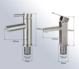 NoirEdge Basin Mixer Tap – Matte Black Bathroom Faucet | Contemporary Single Lever Hot & Cold Sink Mixer