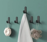 Novalith FlexiGrip 6-Pack Self-Adhesive J-Hooks – Heavy-Duty Waterproof Wall Hooks | No-Drill Multi-Purpose Organisers for Bathroom, Kitchen & Home