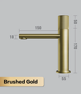 NoirVista Bathroom Faucet – Matte Black Brass Basin Faucet | Hot & Cold Water Mixer | Modern Single Handle Vanity Faucet with Ceramic Cartridge