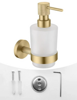 Roséva Luxe Bathroom Accessory Set – Brushed Rose Gold Wall-Mounted Hardware Collection | Modern Stainless Steel Décor