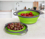 CollapsoChef Silicone Colander – Foldable Kitchen Strainer Basket | Space-Saving Food Prep Essential