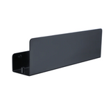 NoirSpace Wall Storage Shelf – Matte Black Aluminium Organiser with Hooks | Modern Bathroom & Kitchen Rack