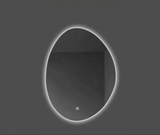 NovaLume LED Vanity Mirror – Irregular Frameless Wall Mirror | Touch-Control Ambient Lighting