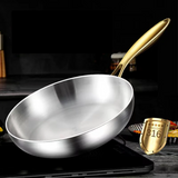 TitanCore 7-Layer Stainless Steel Frying Pan – Professional Induction Skillet | Heavy-Duty Chef Cookware