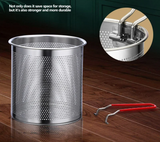 KuroKrisp Japanese Fry Pot – 304 Stainless Steel Tempura Pan Set | Oil-Saving Deep Fry Cooker