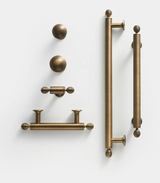Kensington Forge Brass T-Bar Handle – Antique American Cabinet Pull | Solid Brass Luxury Furniture Hardware