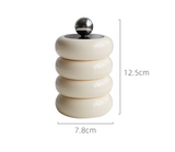 Veloura Ceramic Canister – Luxury Lidded Storage Jar | Decorative Candy, Spice & Candle Container