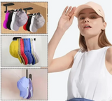 Velmora CapRack Stainless Steel Self-Adhesive Hat & Cap Holder – No-Drill Wall-Mounted Multi-Use Storage Rack for Hats, Towels & Accessories
