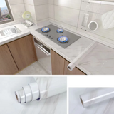MarbraGuard Self-Adhesive Marble Film – Waterproof Peel & Stick Vinyl for Kitchen, Bathroom & Furniture Upgrades