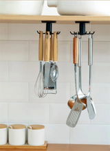 TwistNest Rotating Hook Rack – 360° Adhesive Kitchen & Bathroom Organiser | No-Drill Hanging Storage