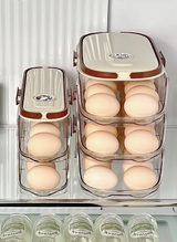 FreshRoll Automatic Egg Organizer – Multi-Tier Rolling Egg Holder | Stackable Refrigerator Egg Storage | Space-Saving Egg Dispenser for Kitchen