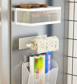 SideVault Magnetic Fridge Organiser – Metal Kitchen Storage Shelf | No-Drill Space Saver