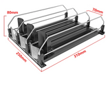 Zenvira CoolSlide Automatic Can Dispenser – Adjustable Self-Sliding Beverage Organiser for Fridge & Kitchen | Space-Saving ABS Drink Storage System