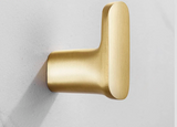 SilverLatch Adhesive Hooks – Polished Brass Wall Hangers | Heavy-Duty No-Drill Storage Hooks