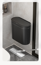 AeroSense Wall-Mounted Sensor Bin – 9L Touchless Bathroom & Kitchen Waste Bin | Waterproof Compact Design