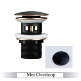 LuxDrain Pop-Up Drain Stopper – Luxury Bathroom Sink Drain in Matte Black, Gold & Modern Finishes