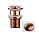 VelvetFlow Brass Basin Waste – Luxury Pop-Up Sink Drain | Designer Bathroom Click-Clack Stopper