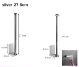 MetroRoll Adhesive Tissue Holder – Stainless Steel Toilet Paper Rack | Extended No-Drill Bathroom Organiser