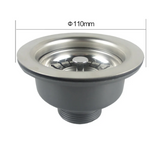 PureFlow Stainless Steel Sink Waste Kit – Pop-Up Drain & Trap Set | Modern Kitchen & Bathroom Strainer System