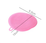 PureScrub Silicone Cleaning Pad – Reusable Kitchen Dish Brush & Non-Scratch Scrubber | Hygienic Multi-Purpose Cleaner