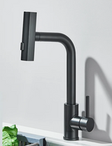 CascadeFlow Pull-Down Kitchen Mixer – 360° Swivel Stainless Steel Faucet | Waterfall Spray Sink Tap
