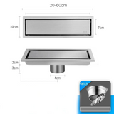 AuricLine Concealed Shower Drain – Brushed Gold Tile-In Floor Waste | 304 Stainless Steel Anti-Odour Drain Cover