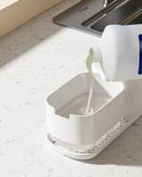Velora Sync Sink Organiser – 5-in-1 Soap Dispenser & Kitchen Cleaning Station with Sponge Holder