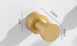 SilverLatch Adhesive Hooks – Polished Brass Wall Hangers | Heavy-Duty No-Drill Storage Hooks