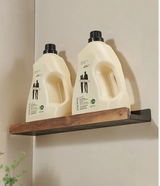 Velmora CulinaWood Wall Shelf – No-Drill Kitchen Storage Organiser for Spices, Cutting Boards & Utensils | Modern Wood-Effect Metal Rack