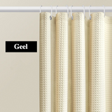 Veloura WaffleSpa Shower Curtain – Waterproof Textured Bathroom Curtain with Mold-Resistant Finish | Luxury Hotel-Style Bathroom Upgrade