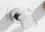 SilverLatch Adhesive Hooks – Polished Brass Wall Hangers | Heavy-Duty No-Drill Storage Hooks