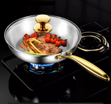 TitanCore 7-Layer Stainless Steel Frying Pan – Professional Induction Skillet | Heavy-Duty Chef Cookware