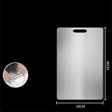 TitanEdge Reversible Cutting Board – 316 Stainless Steel Chopping Surface with Titanium Finish | Hygienic Kitchen Prep Board