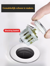 Velora FlowGuard Pop-Up Drain Stopper – 2-in-1 Anti-Clog Sink & Shower Filter with Hair Catcher