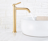 Noiré Luxe Basin Mixer Tap – Contemporary Black & Gold Bathroom Faucet | Premium Single Lever Sink Mixer