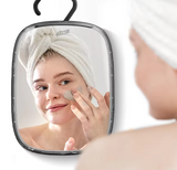 ClearVista Fogless Shower Mirror – Anti-Fog Portable Shaving Mirror | Adjustable Bathroom & Travel Grooming Mirror