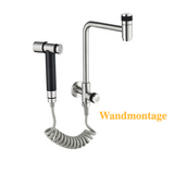 SteelFlow Pro360 Utility Faucet – 3040 Stainless Steel Swivel Tap | Cold Water Kitchen & Outdoor Sink Mixer