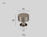 Valmont Art Deco Brass Knobs – Luxury Line-Pattern Cabinet Hardware | Solid Brass Furniture Pulls